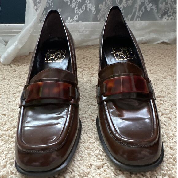 Joan & David Brown Heeled‎ Loafers Made in Italy 8.5 - Picture 6 of 6